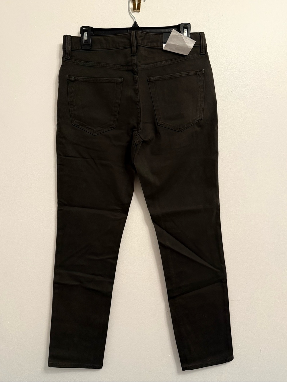 NWT Traveler Banana Republic Slim Twill Traveler Pants Deep Green Olive 30x30 - Picture 2 of 6